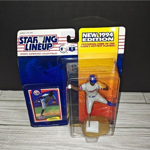 1994 Kenner Starting Lineup Delino DeShields Figure Montreal Expos MLB Baseball - Picture 1 of 7